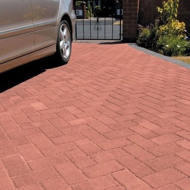 lakeland red driveway paver 50mm (per m2)
