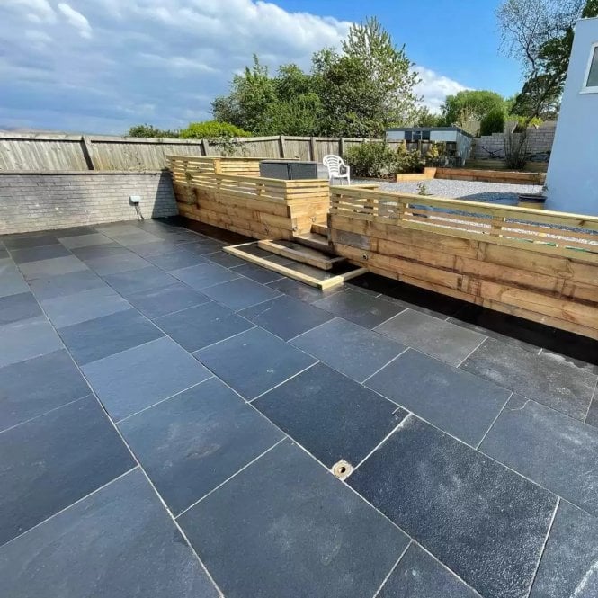 Limestone Kota Black 900x600mm Riven Edge        *PER FLAG*