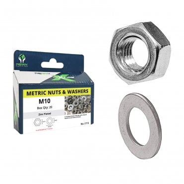 M24 Metric Nuts & Washers 1719PP0024ZP Bag/2no