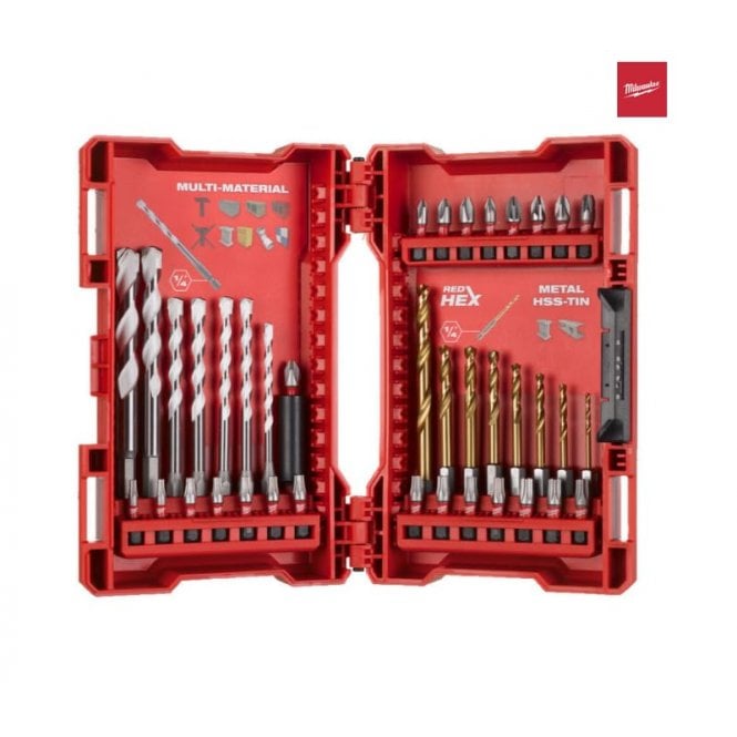 MILWAUKEE 39pc SHOCKWAVE™ Drill + Drive Set - 4932479853