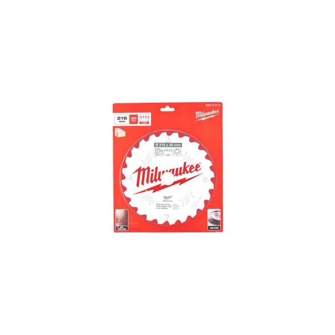 MILWAUKEE Circular Saw Blade MS W 216X30X2.4X24ATB NEG. -1pc 4932471315