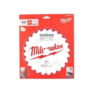 MILWAUKEE Circular Saw Blade MS W 216X30X2.4X24ATB NEG. -1pc 4932471315