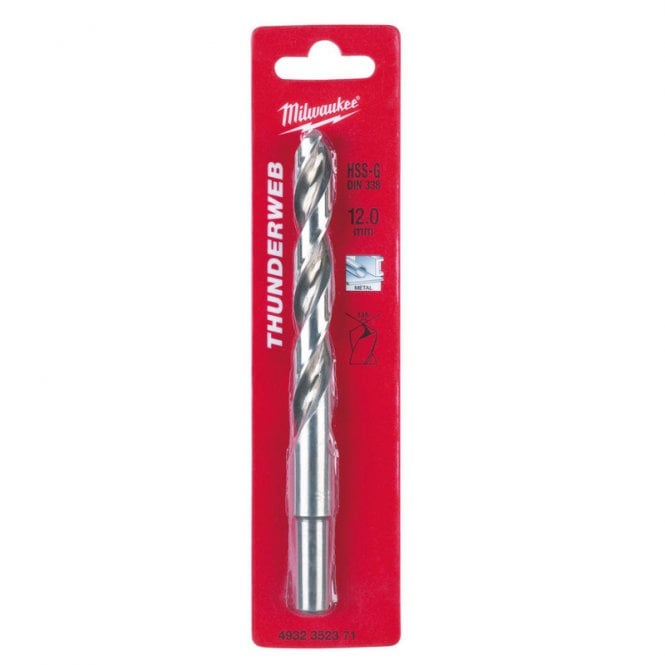 MILWAUKEE Metal Drill HSSG ThW D338 12.0mm-1pc - 4932352371