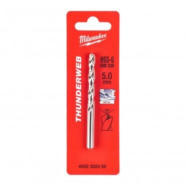 MILWAUKEE Metal Drill HSSG ThW D338 5.0mm-1pc - 4932352356
