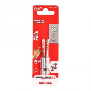 MILWAUKEE Metal Drill ShW HSSTiN 11.0mm-1c - 4932352369
