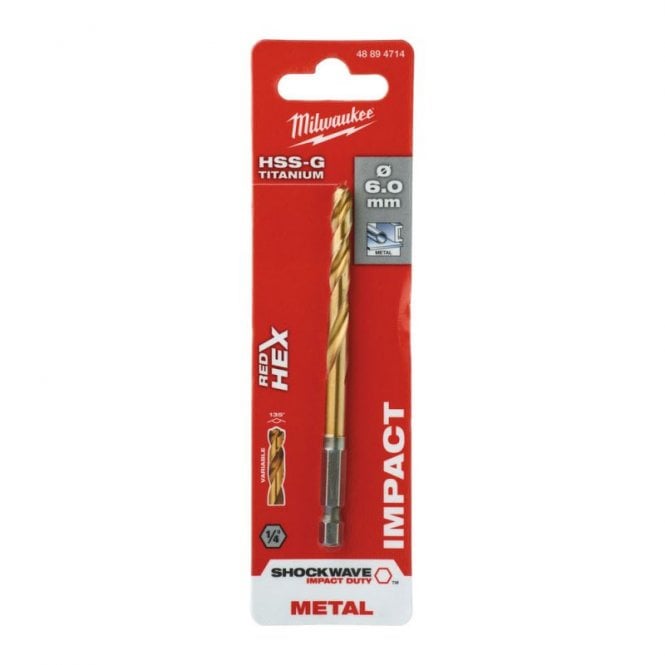 MILWAUKEE Metal Drill ShW HSSTiN 6.5mm-1pc - 4932352359
