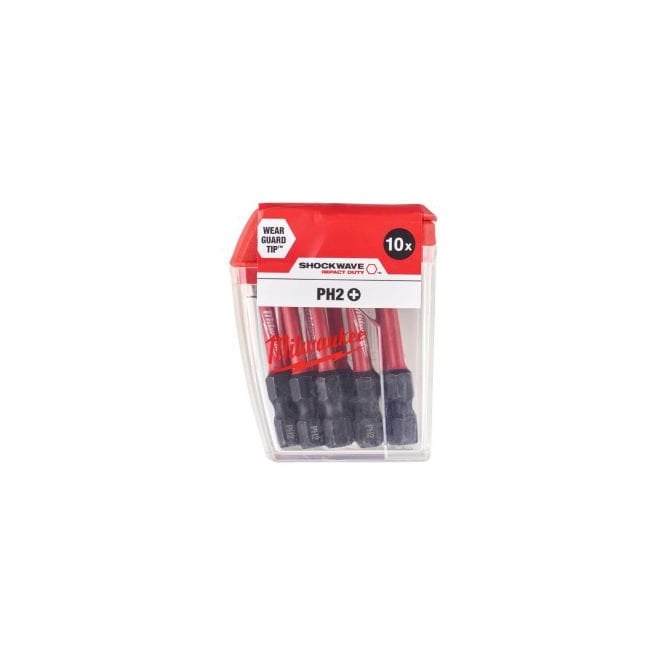 MILWAUKEE S/Bit ShW CD PH2 50mm-10pc - 4932472048