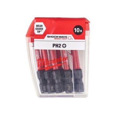 MILWAUKEE S/Bit ShW CD PH2 50mm-10pc - 4932472048
