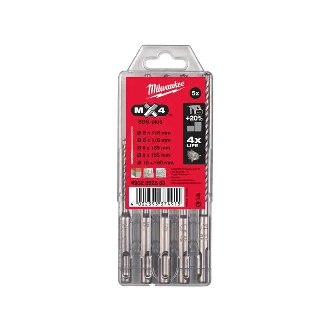 MILWAUKEE SDS+ MX4 Set 2-5pc - 4932352835