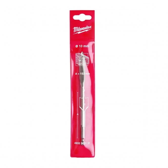 MILWAUKEE Wood Drill Flat Bit 10x152mm-1pc - 4932363131