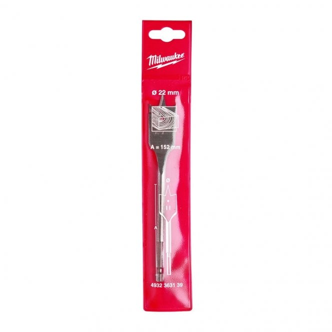 MILWAUKEE Wood Drill Flat Bit 22x152mm-1pc - 4932363139