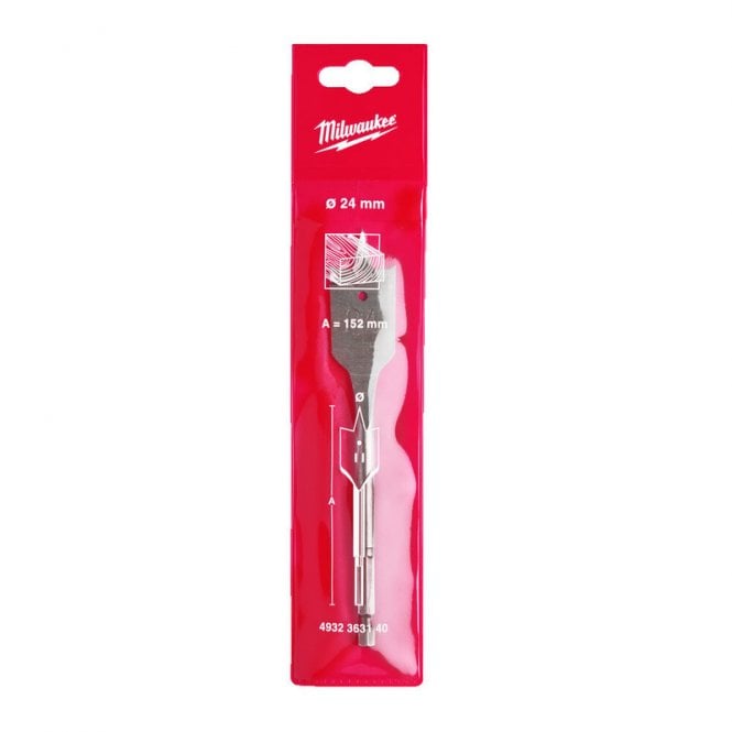 MILWAUKEE Wood Drill Flat Bit 25x152mm-1pc - 4932363141