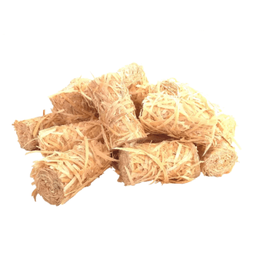 Natural Wood Wool Fire Lighters - Bag of 500g