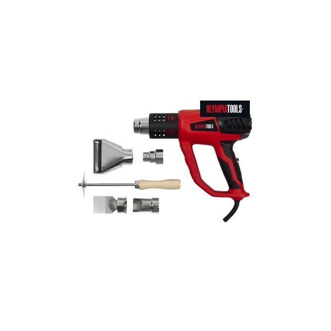 OLYMPIA 2000W HEAT GUN WITH 5 ACCS 240V - OLPHG2000