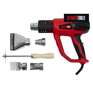 OLYMPIA 2000W HEAT GUN WITH 5 ACCS 240V - OLPHG2000