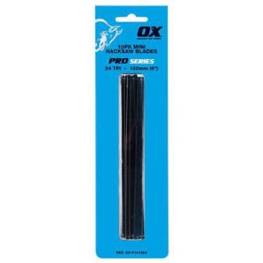OX-P131424 OX Pro 6" Hacksaw Blades 24 TP1 Pack 10