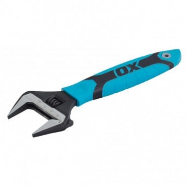 OX-P324608 OX Pro Series Adjustable Wrench Extra Wide Jaw 8”