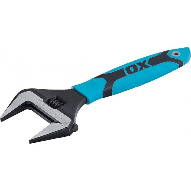 OX-P324610 OX Pro Series Adjustable Wrench Extra Wide Jaw10”
