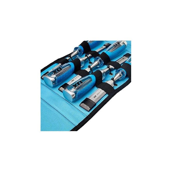 OX-P371005 OX Pro 5 Piece Wood Chisel Set in Velcro Case