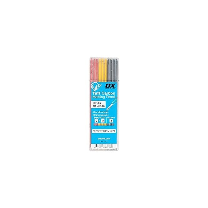 OX-P503202 OX Tuff Carbon  Basic Colour & Graphite Lead 10pk