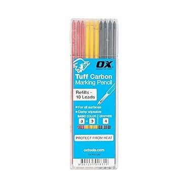 OX-P503202 OX Tuff Carbon  Basic Colour & Graphite Lead 10pk
