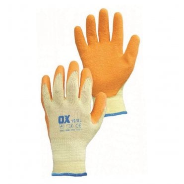 OX-S241610 OX Latex Grip Gloves - Size 10 (XL)