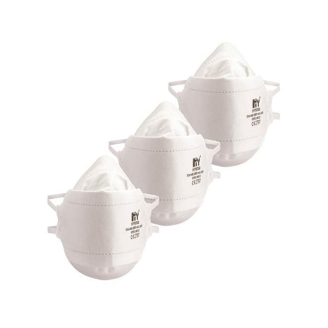 OX-S486703 OX FFP2 Moulded Cup Respirator - 3 Pack