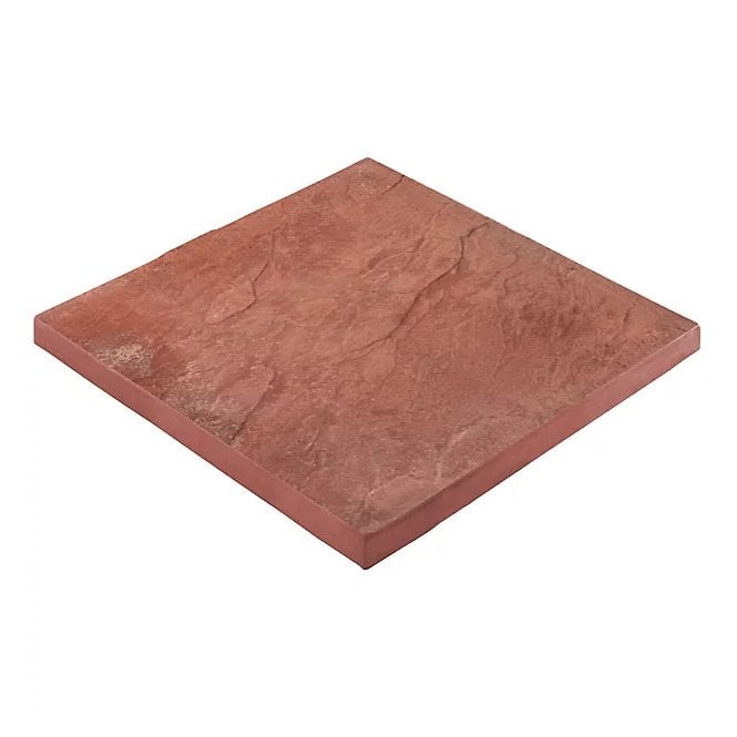 PAVING 450 X 450 X38mm RIVEN RED