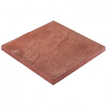 PAVING 450 X 450 X38mm RIVEN RED