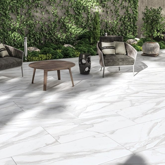 PORCELAIN MARMOR CARRARA MARBLE 450X900MM 20.52/PK    PER M2