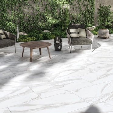 PORCELAIN MARMOR CARRARA MARBLE 450X900MM 20.52/PK    PER M2