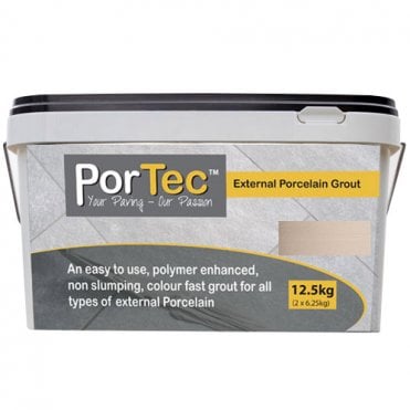 Portec External Porcelain Grout 12.5KG - Ivory (Buff)