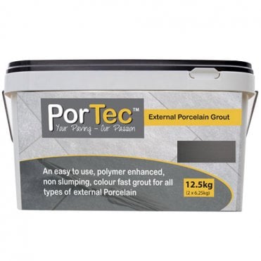 Portec Portec External Porcelain Grout 12.5KG - Midnight (Black)