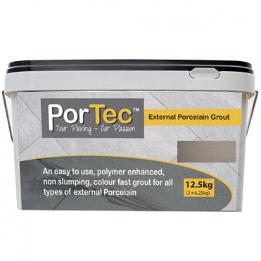 Portec External Porcelain Grout 12.5KG - Storm (Grey)