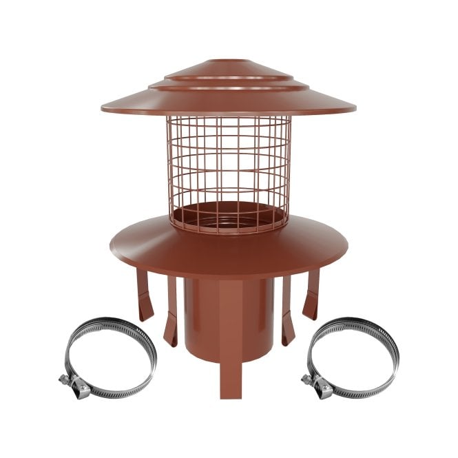 Pot Hanging Cowl 125mm Push Fit T/Cotta 20-125-PHCMT