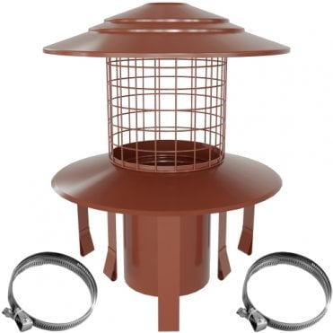 Pot Hanging Cowl 155mm Push Fit T/Cotta 20-150-PHCMT