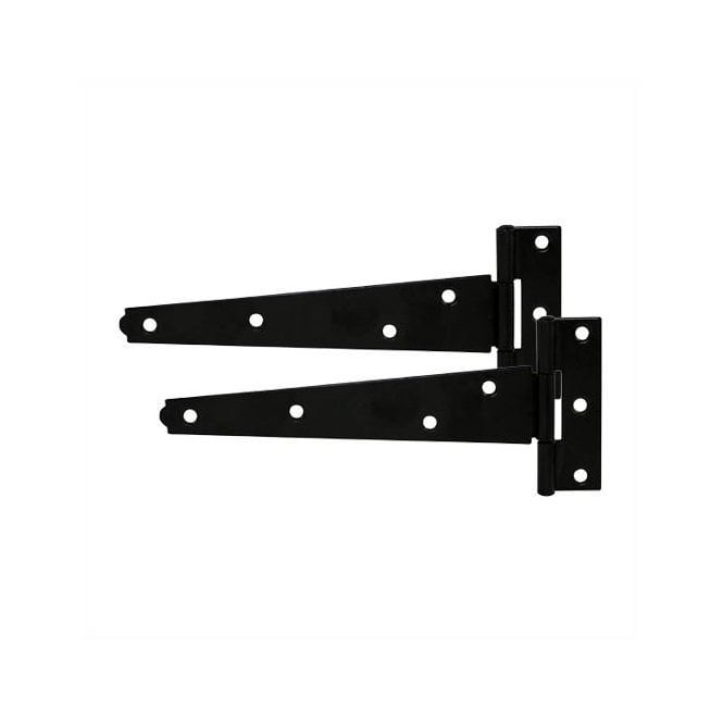 Prepacked Light Tee Hinges 100mm Black 121APP0100BK