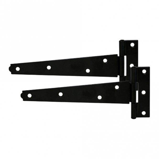 Prepacked Light Tee Hinges 150mm Black 121APP0150BK