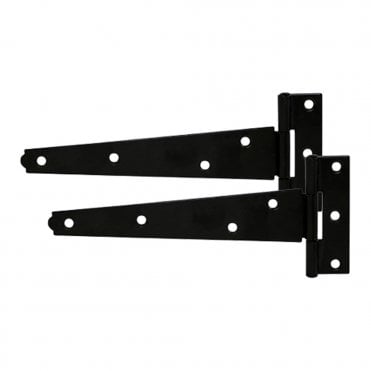 Prepacked Light Tee Hinges 150mm Black 121APP0150BK