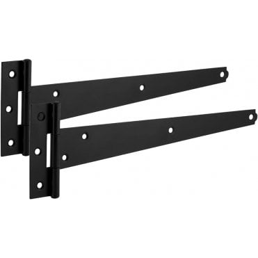 Prepacked Light Tee Hinges 300mm Black 121APP0300BK