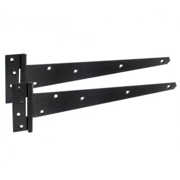 Prepacked Medium Tee Hinges 450mm Black 121-PP0450BK
