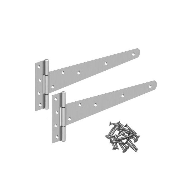 Prepacked Medium Tee Hinges 450mm Galv 121-PP0450GV