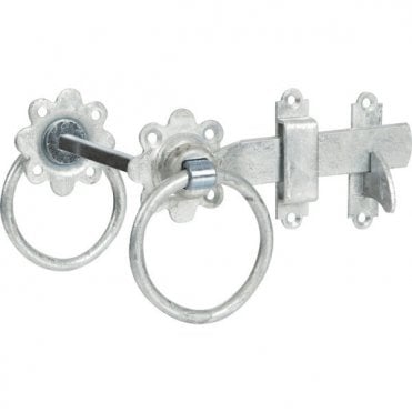 Prepacked Plain Ring Handle Gate Latch Galv 1136PP0150GV