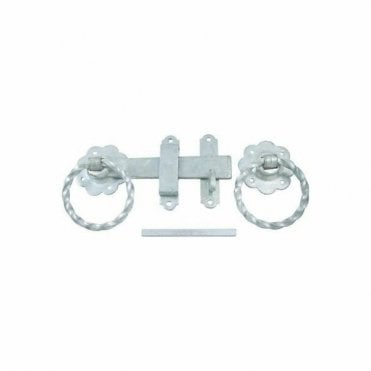 Prepacked Twisted Ring Handle Gate Latch galv 1137PP0150GV