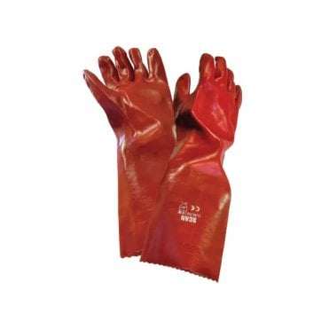 PVC Gauntlet Gloves 45cm (18in) - L (Size 9) SCAGLOGAUN18