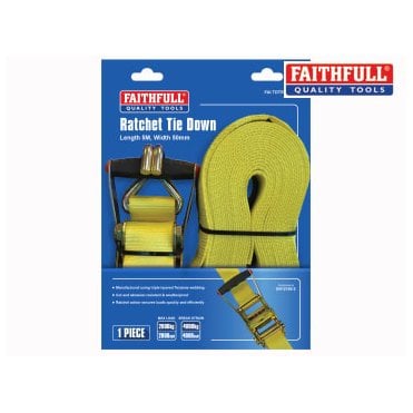 Ratchet Tie-Down 5m x 50mm Break Strain 4000kg FAITDTRUCK52