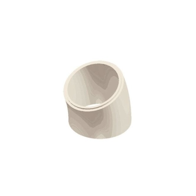 REBATED FLUE LINER BEND 225mm INT DIA 37deg