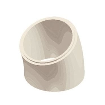REBATED FLUE LINER BEND 225mm INT DIA 37deg