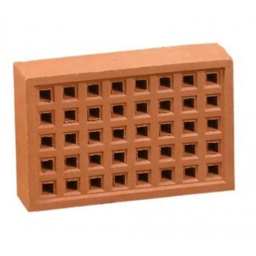 WT Knowles RED 9x6 SQ HOLED airbrick