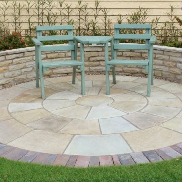 Sandstone Circle Golden Fossil 2.4m Inc Sq.Kit       Talasey